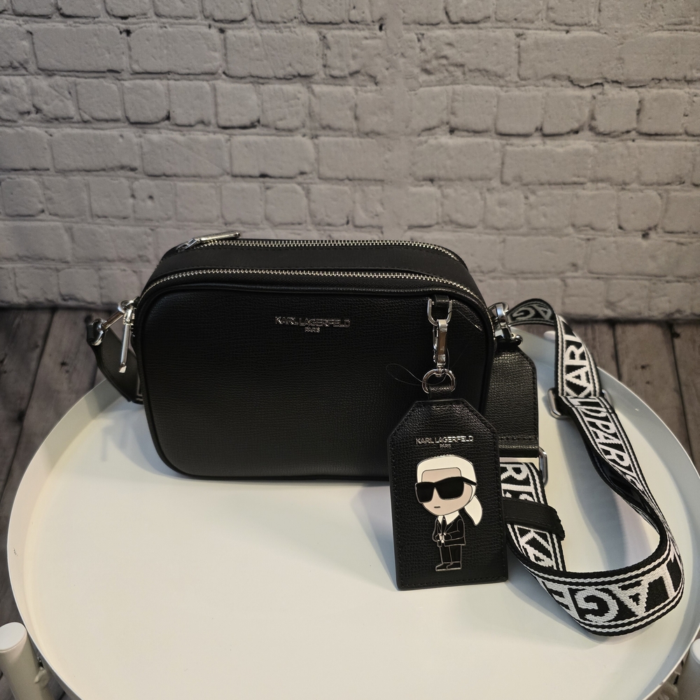 Karl Lagerfeld Black Crossbody Camera Bag